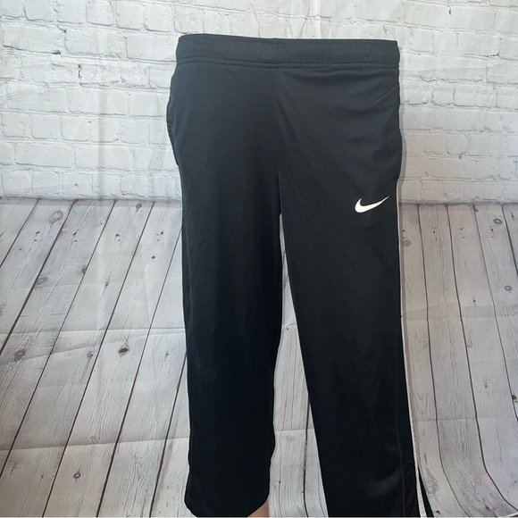 Nike Pants - Nike Dri fit black & white striped pants size M